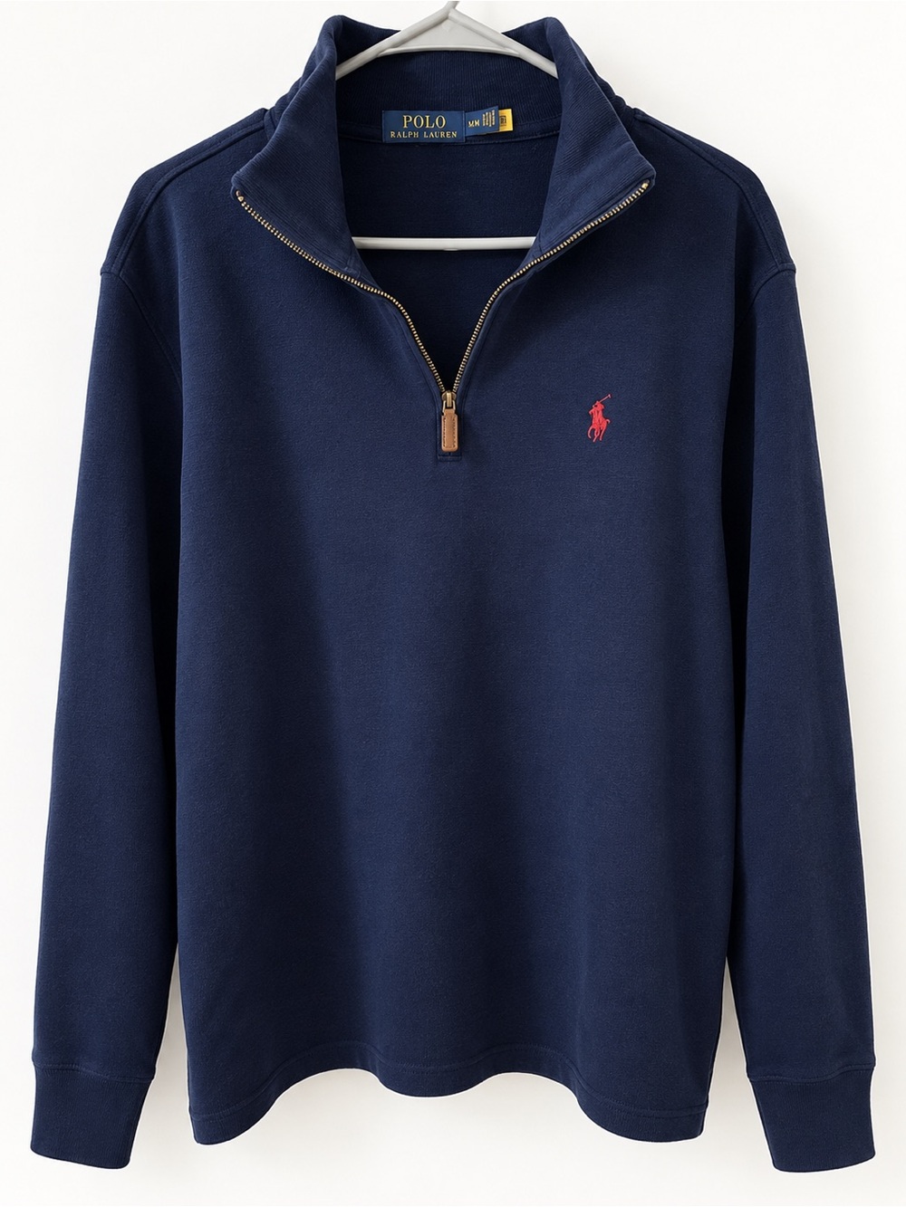 Polo by Ralph Lauren Navy Half-Zip Pullover with Red Pony